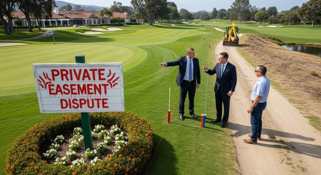montecito country club easement dispute
