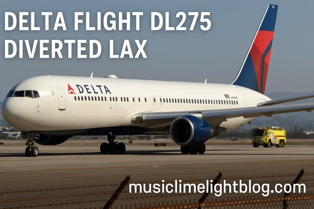 delta flight dl275 diverted lax