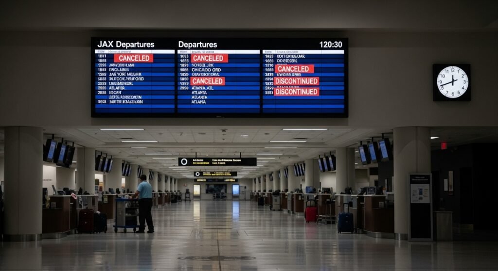 jacksonville flight discontinuations