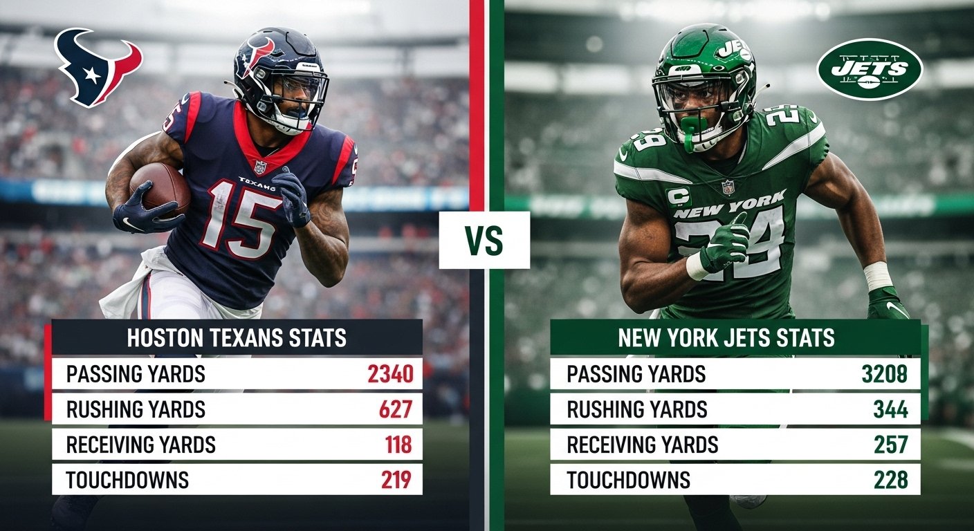 houston texans vs new york jets match player stats