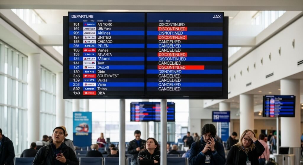 jacksonville flight discontinuations